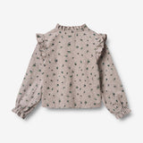 Wheat Main Skjorte Noreen Shirt 9553 dusty purple flower hearts