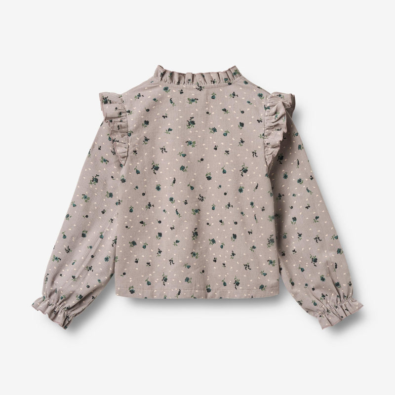 Wheat Main Skjorte Noreen Shirt 9553 dusty purple flower hearts
