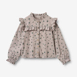 Wheat Main Skjorte Noreen Shirt 9553 dusty purple flower hearts