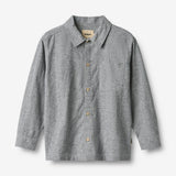 Wheat Main Skjorte Oscar Shirt 9766 dark blue chambray