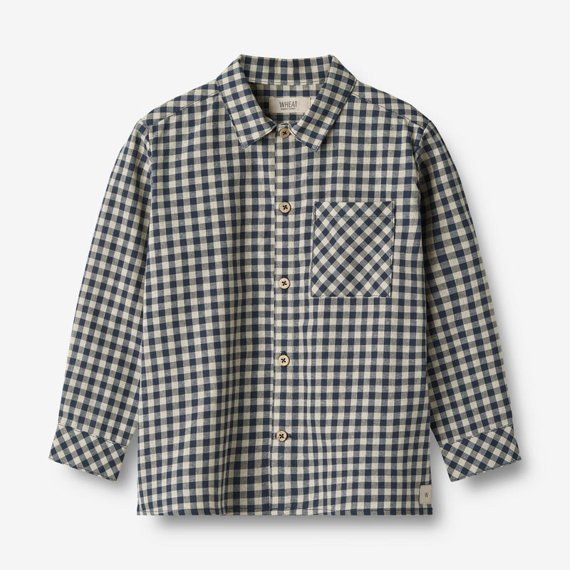 Wheat Main   Skjorte Oscar Shirts and Blouses 1306 blue check