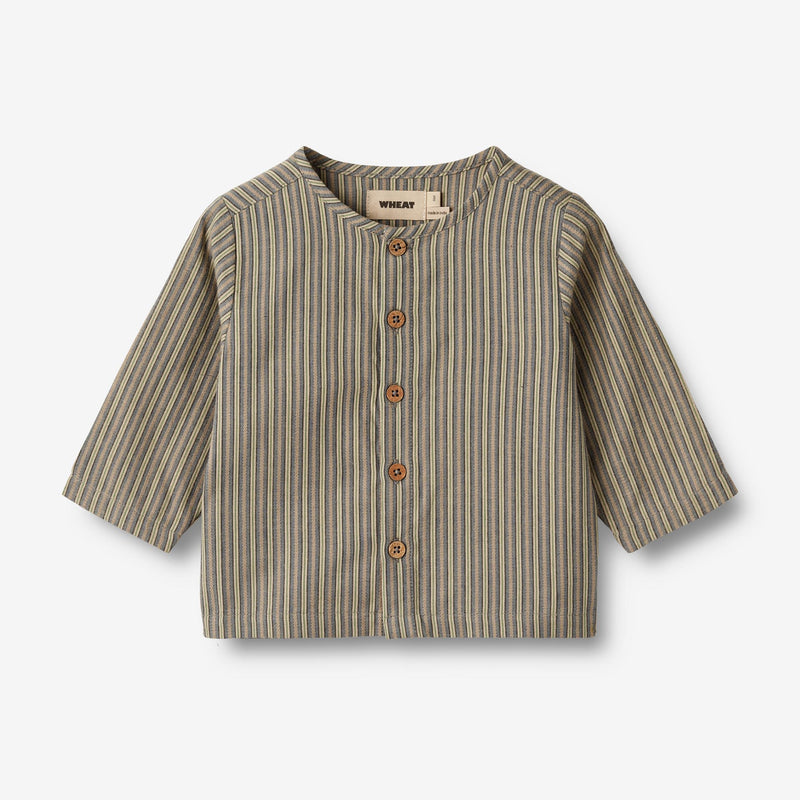 Wheat Main Skjorte Shelby Shirts and Blouses 1117 blue green stripe