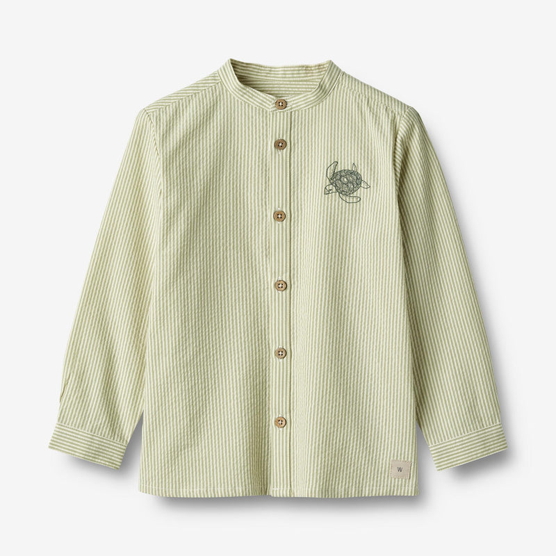 Wheat Main   Skjorte Willum Shirts and Blouses 4142 green stripe
