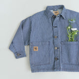 Wheat Main Skjortejakke Cole Jacket 1185 denim stripe