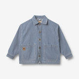Wheat Main Skjortejakke Cole Jacket 1185 denim stripe