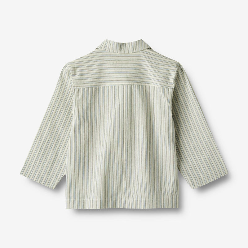 Wheat Main   Skjortejakke Ghita Shirts and Blouses 4109 aquablue stripe