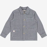 Wheat Skjortejakke Karlo Shirts and Blouses 1197 navy denim stripe