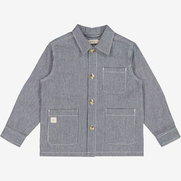 Wheat Main  Skjortejakke Karlo Shirts and Blouses 1197 navy denim stripe
