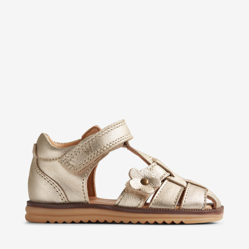 Wheat Footwear   Sky Blomster Sandal Prewalker Sandals 0204 light gold