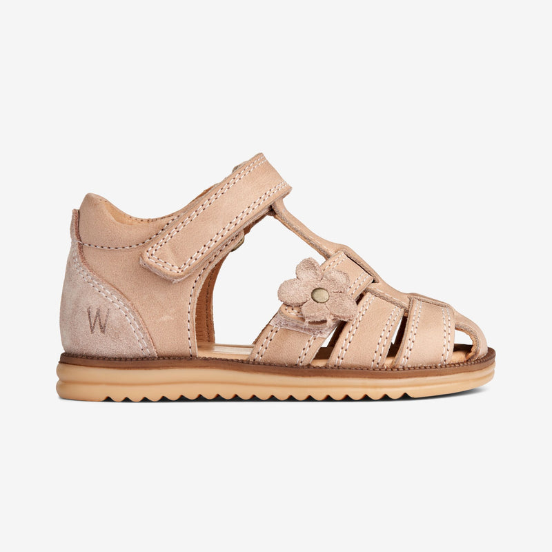 Wheat Footwear Sky Blomster Sandal | Baby Prewalkers 9009 beige rose