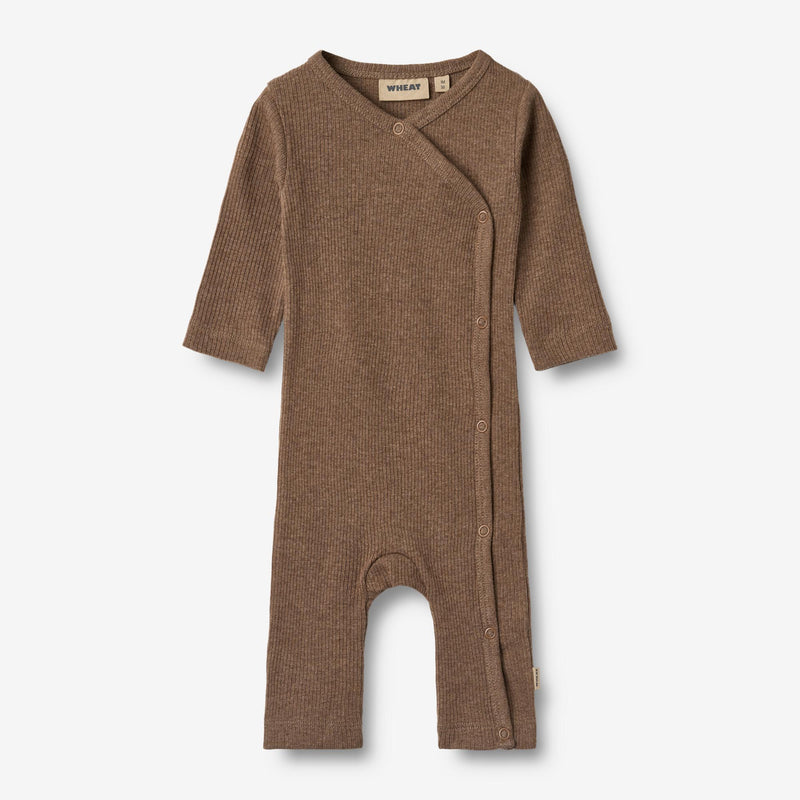 Wheat Main Slå-om Sparkedragt Everest Jumpsuit 9549 coffee melange