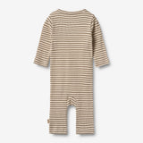 Wheat Main Slå-om Sparkedragt Everest Jumpsuit 9570 stone stripe