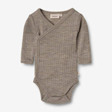 Wheat SMU Slå-om Uld/silke Body Willow Underwear/Bodies 3204 khaki melange