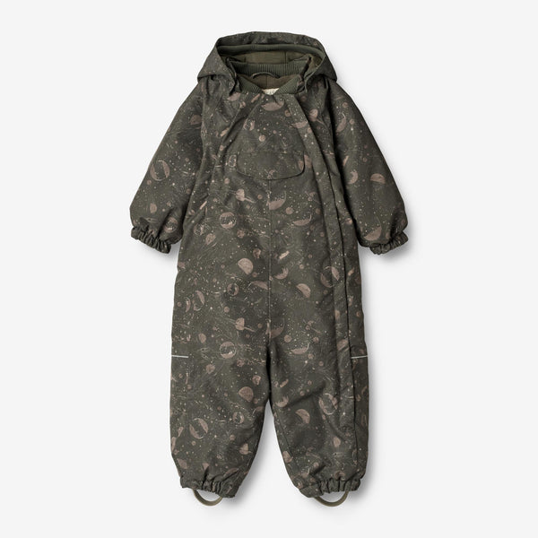 Wheat Outerwear Flyverdragt Adi | Baby Snowsuit 0226 dry black space