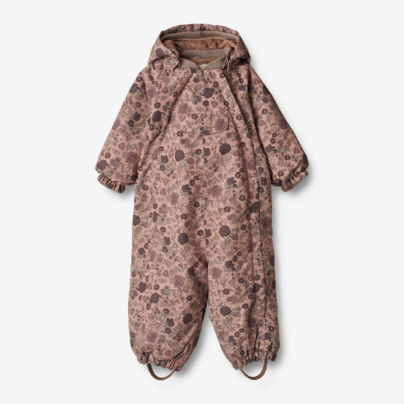 Wheat Outerwear Flyverdragt Adi | Baby Snowsuit 2474 rose dawn flowers