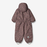 Wheat Outerwear Flyverdragt Adi | Baby Snowsuit 3121 eggplant buttercups