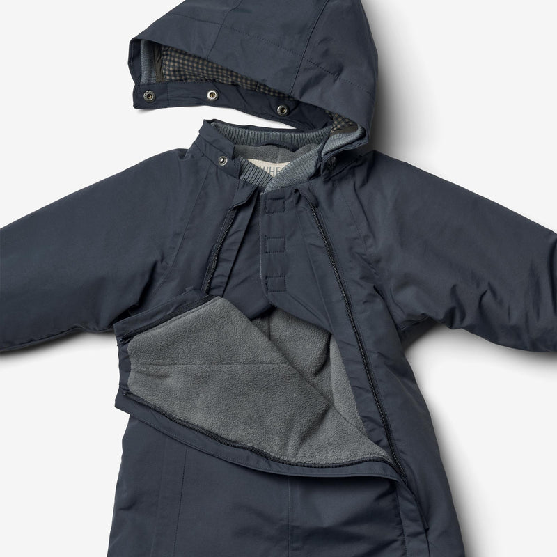 Wheat Outerwear Flyverdragt Adi | Baby Snowsuit 1108 dark blue