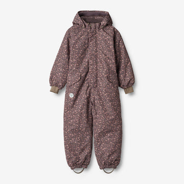 Wheat Outerwear Flyverdragt Miko Snowsuit 3121 eggplant buttercups