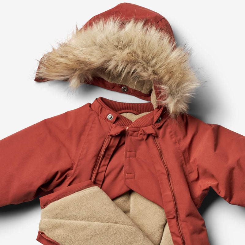 Wheat Outerwear Flyverdragt Nickie | Baby Snowsuit 2072 red