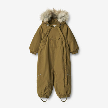 Wheat Outerwear Flyverdragt Nickie | Baby Snowsuit 4101 dry moss