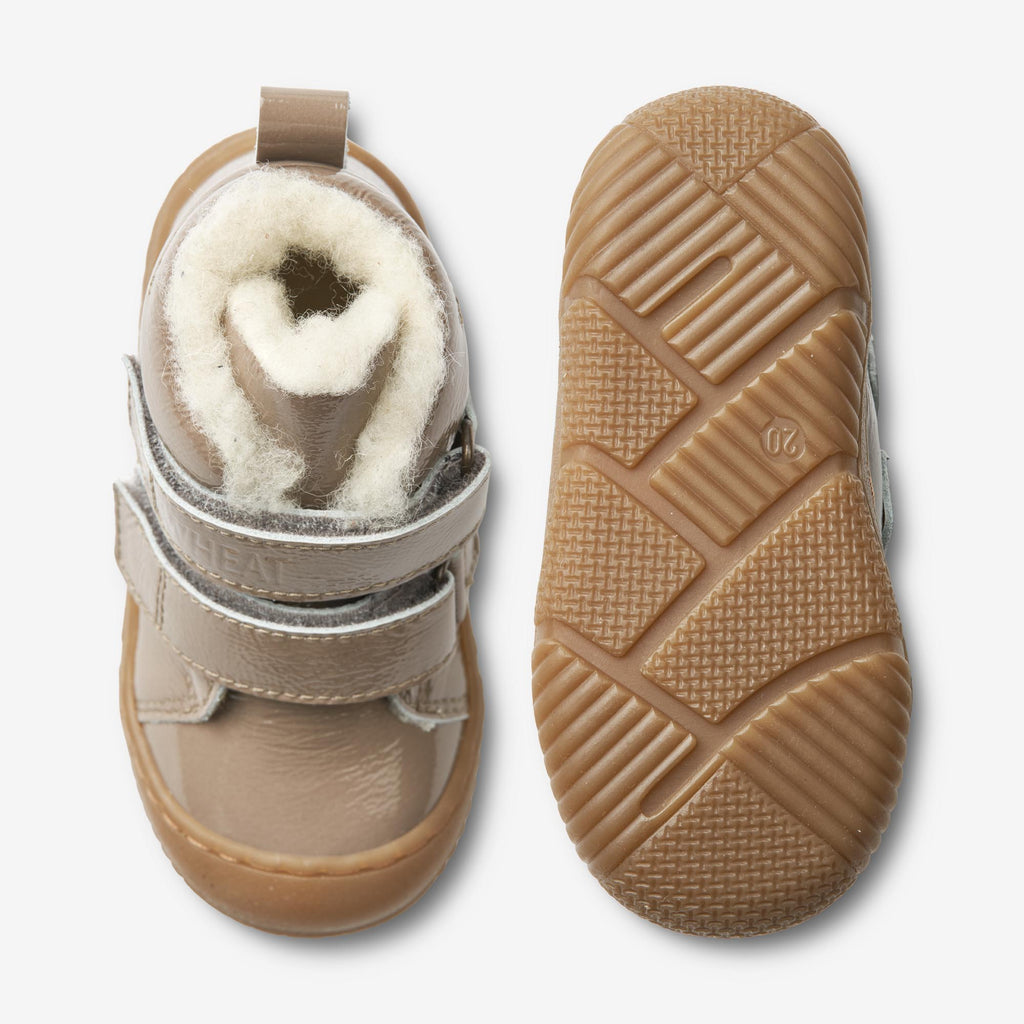 Snugga Snugga Uld lakstøvle | Baby - taupe – Wheat.dk
