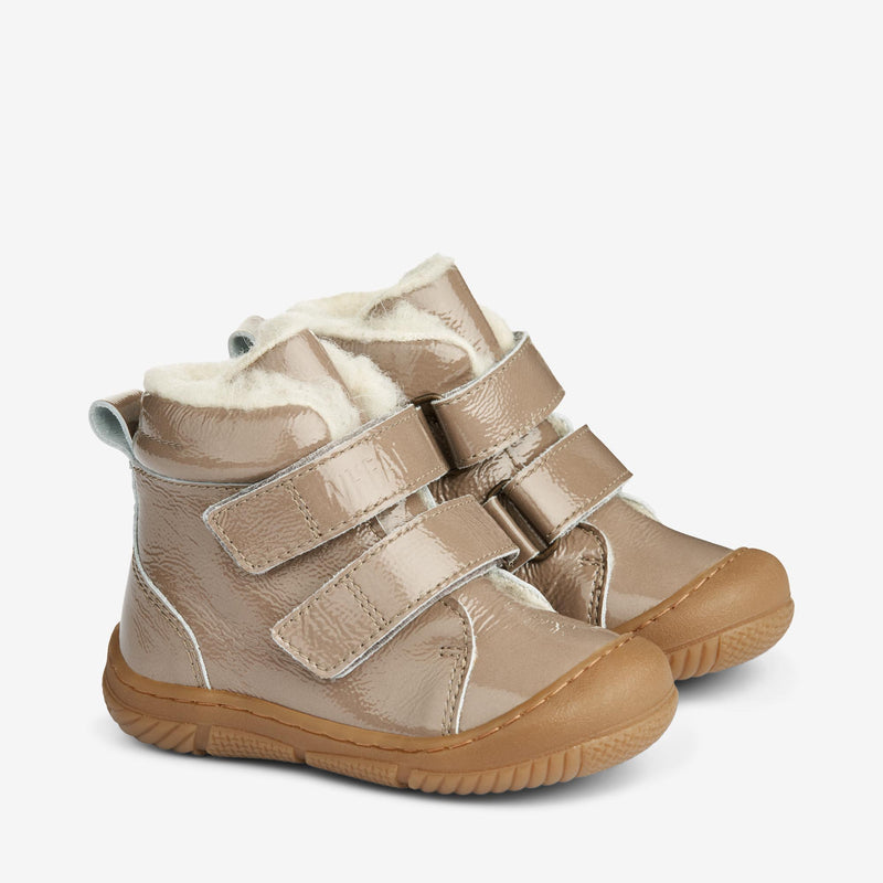 Wheat Footwear Snugga Uld lakstøvle | Baby Prewalkers 0090 taupe