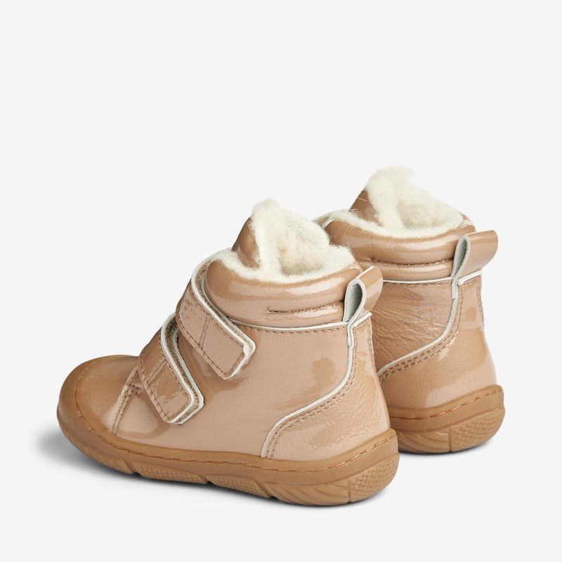 Snugga Snugga Uld lakstøvle | Baby - beige – Wheat.dk