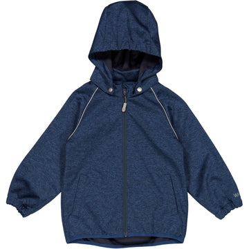 Wheat Outerwear Softshell Jakke Eddie Softshell 1076 blue melange