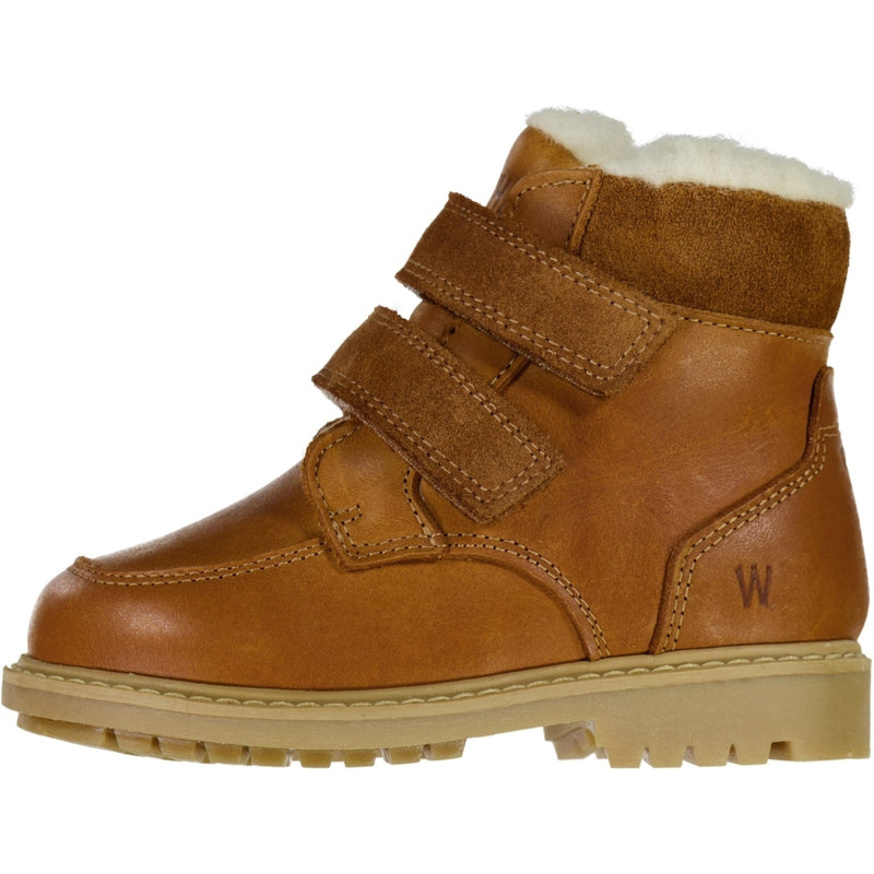 Wheat Footwear Stewie Velcro Tex Støvle Winter Footwear 9002 cognac