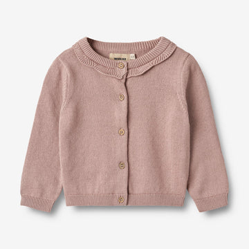 Wheat Main Strik Cardigan Amy Knitted Tops 1135 dry rose