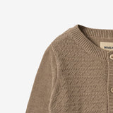 Wheat Main Strik Cardigan Bjørn Cardigan 3239 beige stone