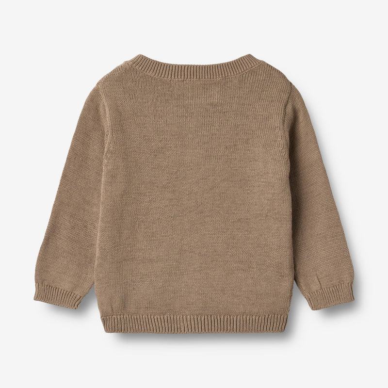 Wheat Main Strik Cardigan Bjørn Cardigan 3239 beige stone