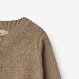 Wheat Main Strik Cardigan Bjørn Cardigan 3239 beige stone