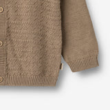 Wheat Main Strik Cardigan Bjørn Cardigan 3239 beige stone