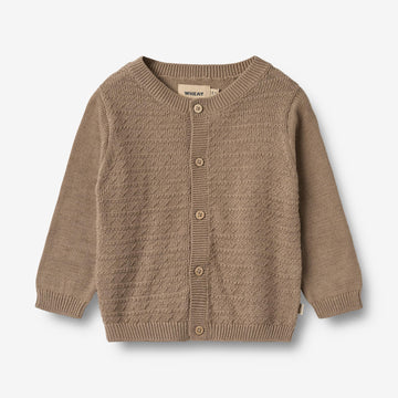 Wheat Main Strik Cardigan Bjørn Cardigan 3239 beige stone