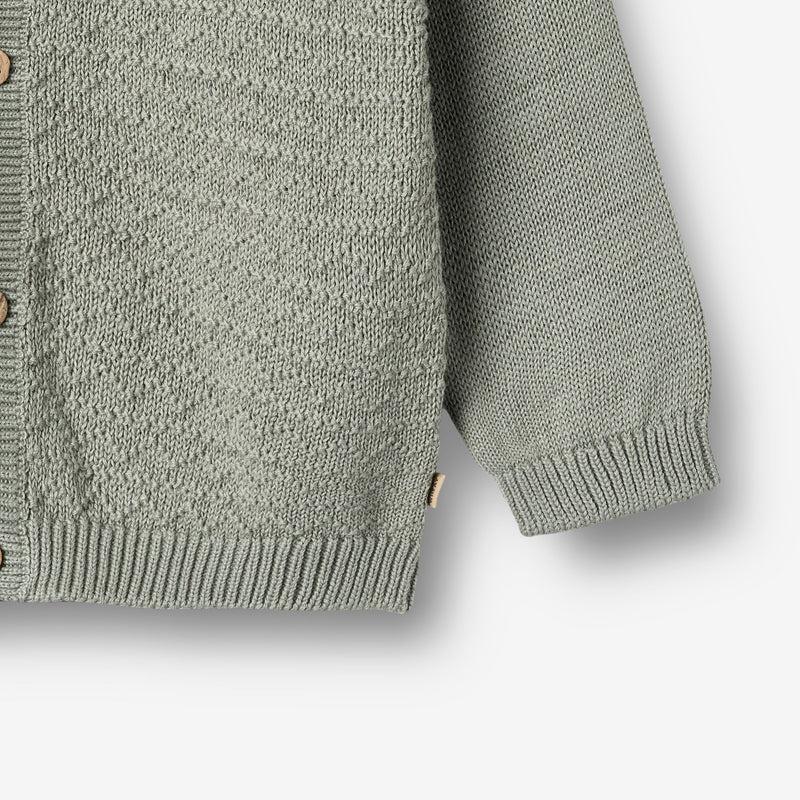 Wheat Main Strik Cardigan Bjørn Cardigan 5050 morning mist