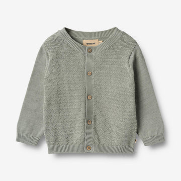 Wheat Main Strik Cardigan Bjørn Cardigan 5050 morning mist
