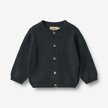 Wheat Main Strik Cardigan Bjørn Cardigan 1432 navy