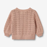 Wheat Main Strik Cardigan Celia | Baby Knitted Tops 1157 moonlight rose