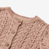 Wheat Main Strik Cardigan Celia | Baby Knitted Tops 1157 moonlight rose