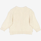 Wheat Strik Cardigan Eke | Baby Knitted Tops 1101 cloud melange
