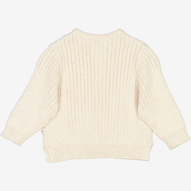 Wheat Strik Cardigan Eke | Baby Knitted Tops 1101 cloud melange