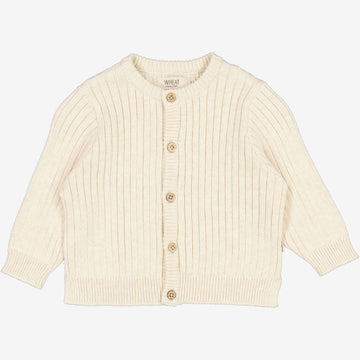 Wheat Main  Strik Cardigan Eke | Baby Knitted Tops 1101 cloud melange