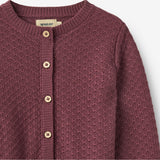 Wheat Main Strik Cardigan Magnella Cardigan 3118 eggplant