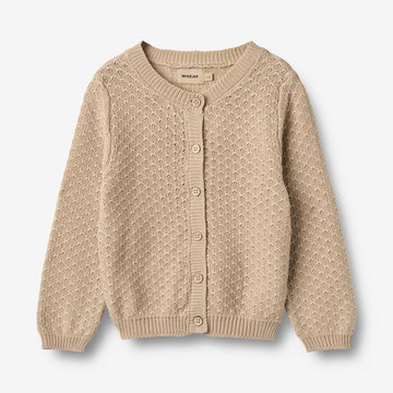 Wheat Main Strik Cardigan Magnella Cardigan 3354 warm sand