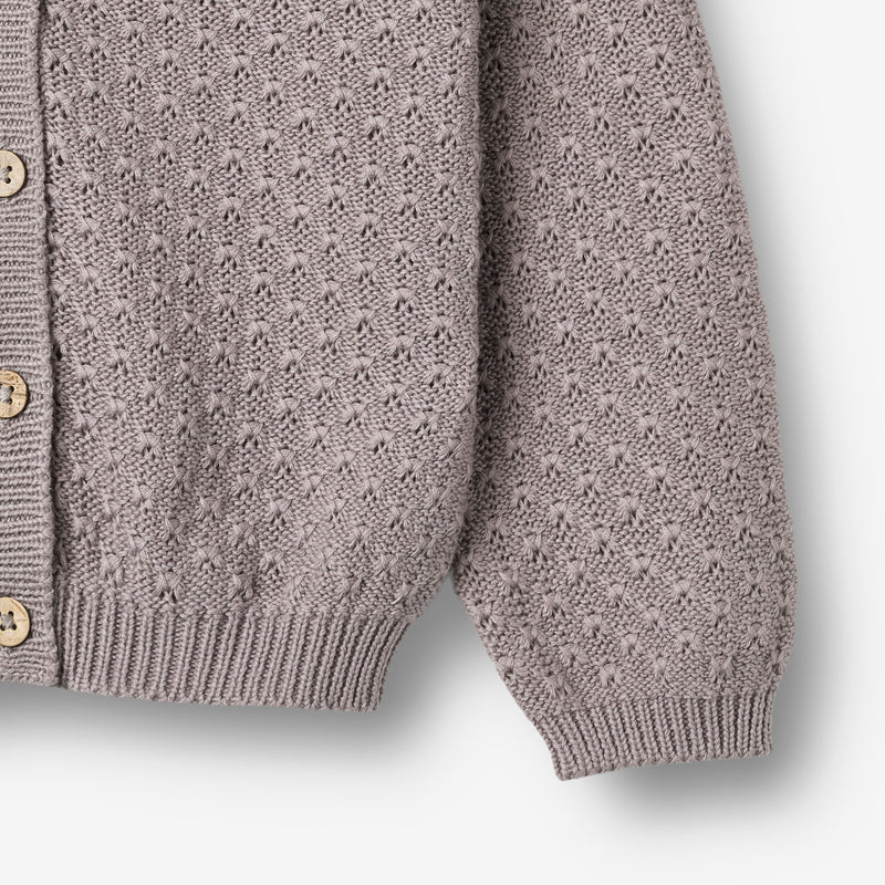 Wheat Main Strik Cardigan Magnella Cardigan 9531 dusty purple