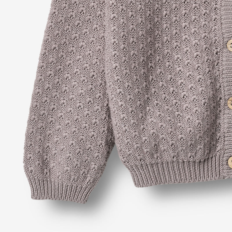 Wheat Main Strik Cardigan Magnella Cardigan 9531 dusty purple