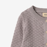 Wheat Main Strik Cardigan Magnella Cardigan 9531 dusty purple