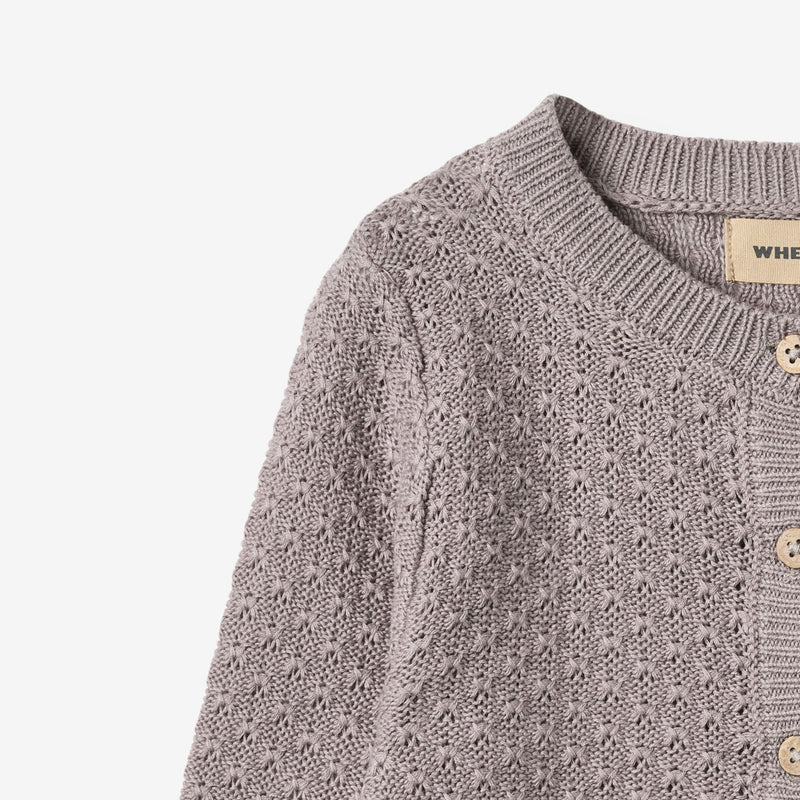 Wheat Main Strik Cardigan Magnella Cardigan 9531 dusty purple