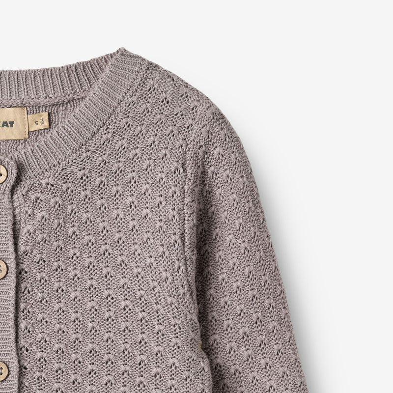 Wheat Main Strik Cardigan Magnella Cardigan 9531 dusty purple